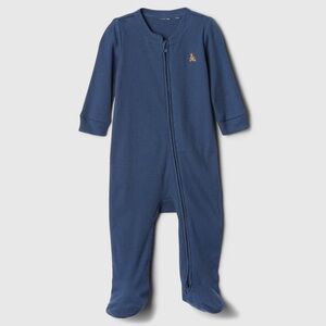 Gap Baby Boy Blue Ribbed Cotton One Piece 3-6 months